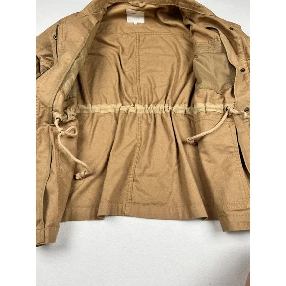 Madewell Canvas Utility Jacket Women's Tan Khaki Field Safari Coat Size‎ L - Picture 5 of 11